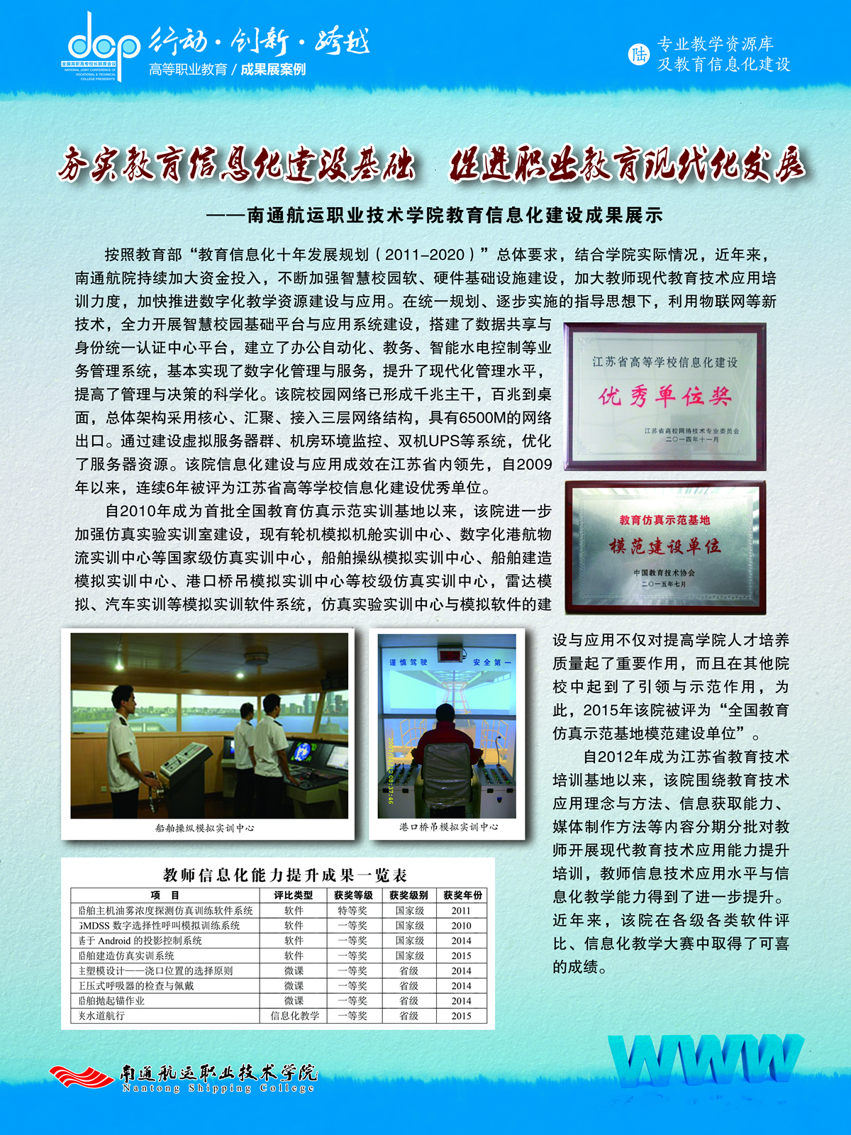 南通航运职业技术学院  宣传展板  专业教学资源库及教育信息化建设2.jpg
