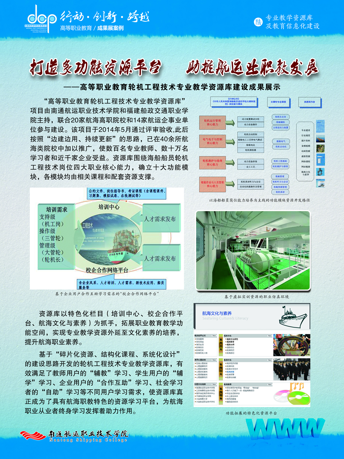 南通航院职业技术学院  宣传展板  专业教学资源库及教育信息化建设1.jpg